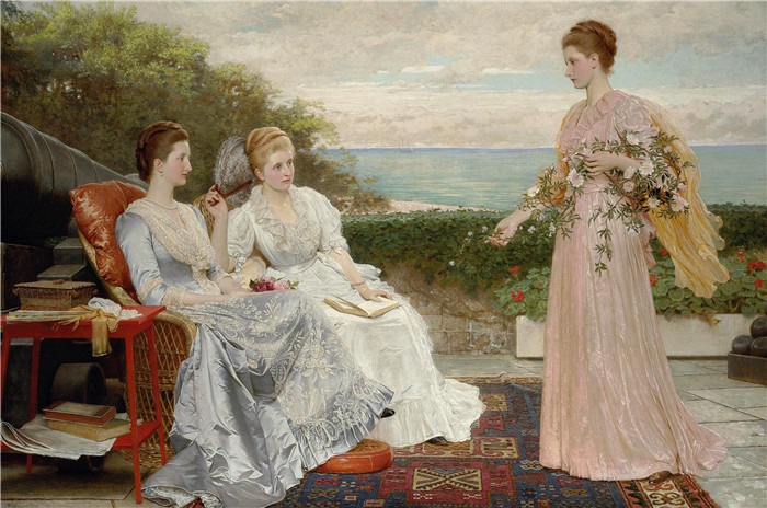 查尔斯·爱德华·佩鲁吉尼(Charles Edward Perugini )高清作品-沃尔默城堡