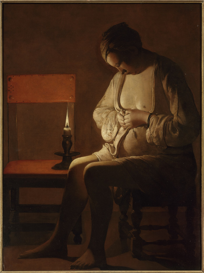 乔治·德·拉图尔 (Georges de La Tour)高清作品-一个女人
