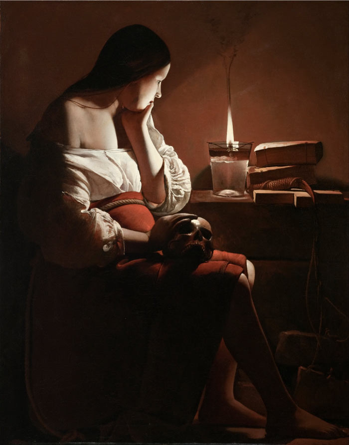 乔治·德·拉图尔 (Georges de La Tour)高清作品-烟雾缭绕的抹大拉