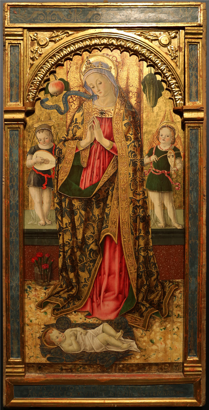 麦当娜崇拜孩子 madonna adorante il bambino, 01
