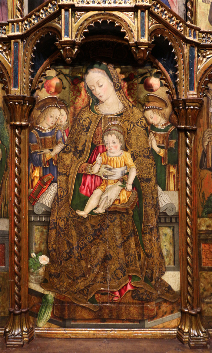 维托雷·克里维利(Vittorio Crivelli)高清作品-圣塞维里诺的多联画, 11