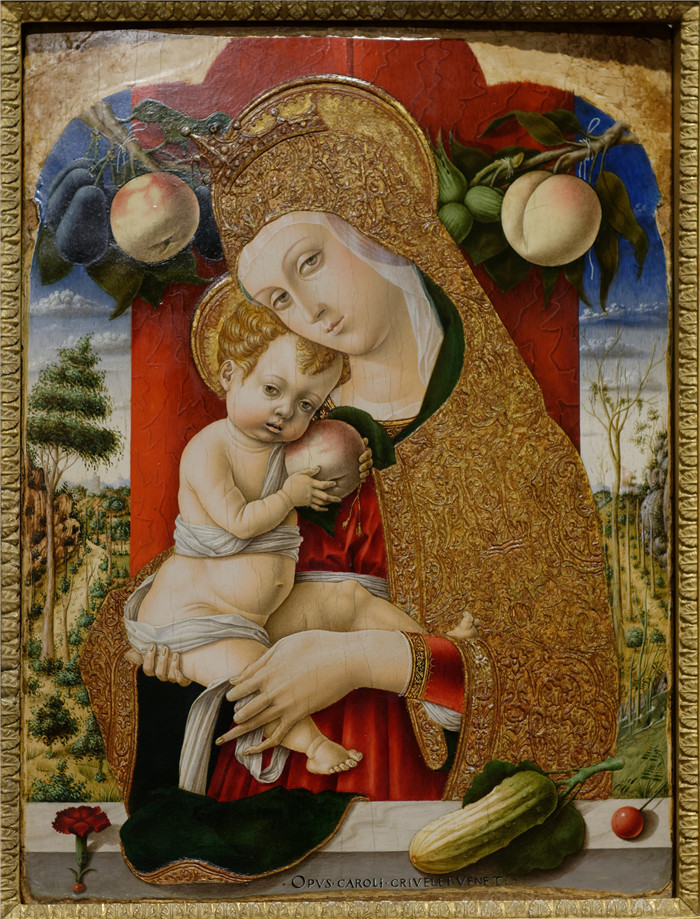 卡洛·克里维利(Carlo Crivelli)作品-麦当娜和孩子