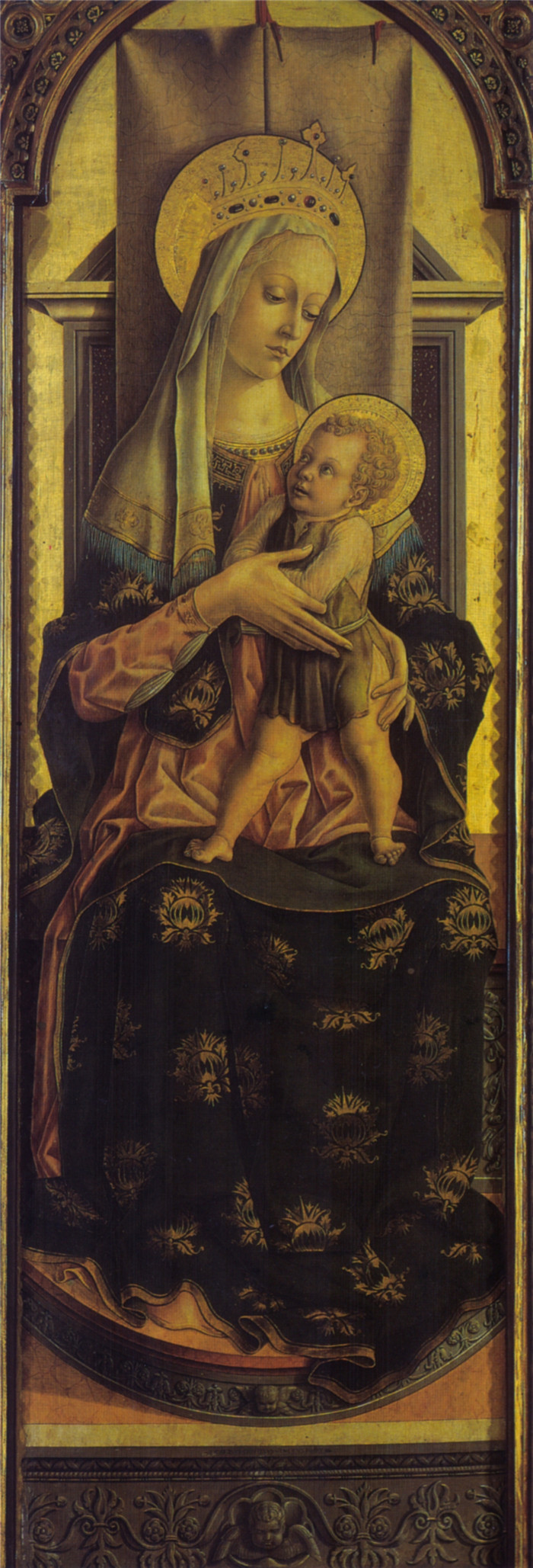 卡洛·克里维利(Carlo Crivelli)作品-麦当娜蒙蒂菲奥里montefiore, madonna