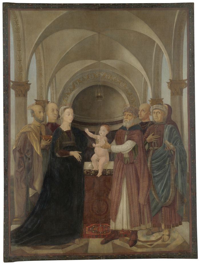 卢卡·西诺雷利(Luca Signorelli)高清作品-《圣殿中的展示》,1490年