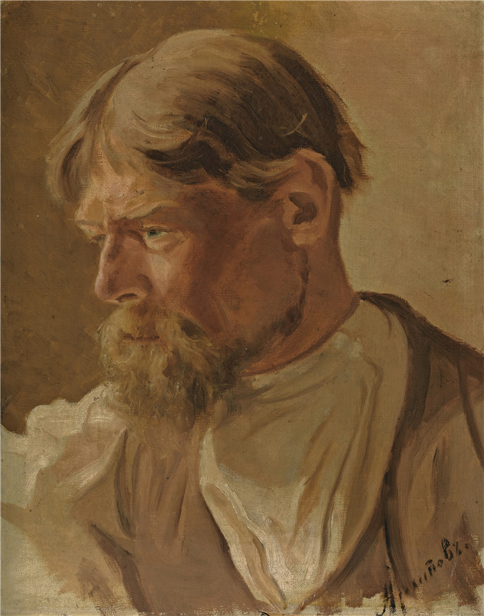 阿尔希波夫(Abram Efimovich Arkhipov)高清作品-农民肖像