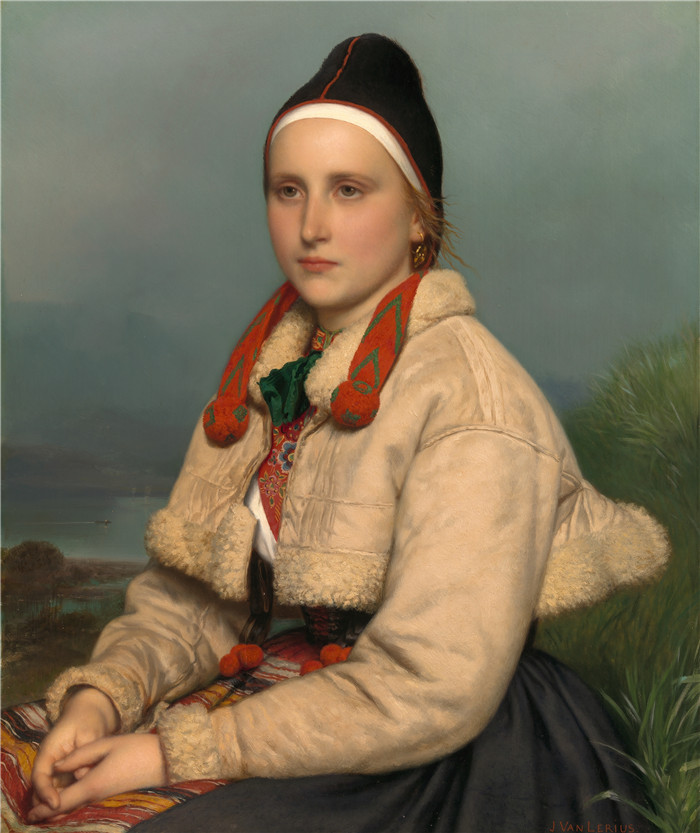 约瑟夫·范·莱里乌斯(Jozef Van Lerius)高清作品-来自达拉恩的女孩