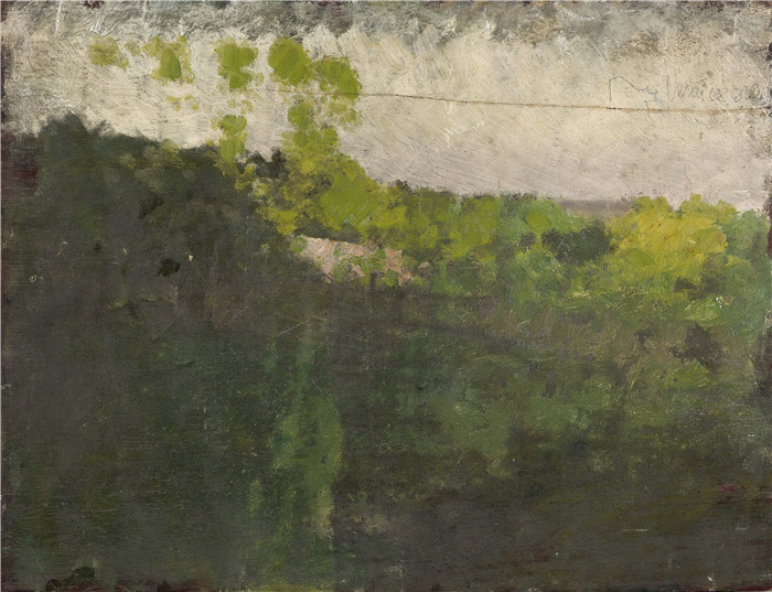 朱塞佩·德·尼蒂斯(Giuseppe De Nittis)作品-《布洛涅森林的故事》,1875年