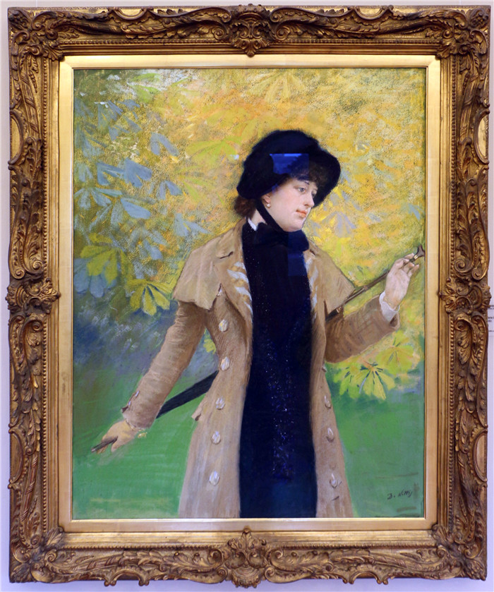 朱塞佩·德·尼蒂斯(Giuseppe De Nittis)作品-《阿尔斯特夫人》