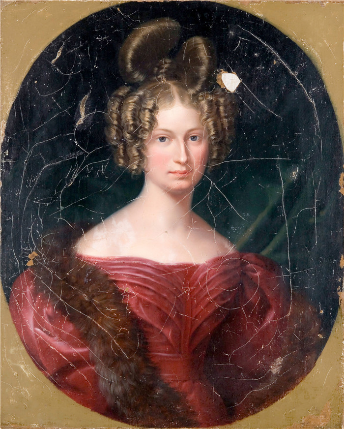 约瑟夫·卡尔·斯蒂勒 (Joseph Karl Stieler)作品-卡斯汀·伊达·帕尔