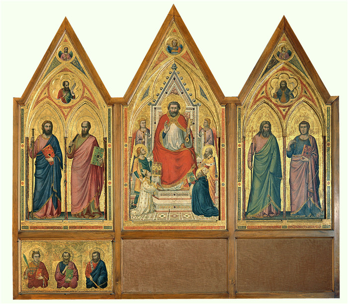 乔托·迪·邦多纳(Giotto di Bondone)高清作品-The Stefaneschi Triptych (verso) c.1330