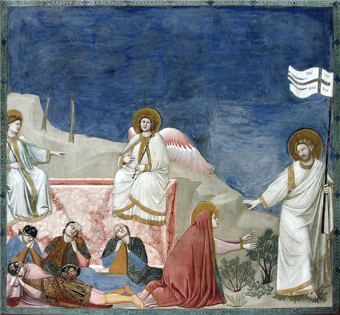 乔托·迪·邦多纳(Giotto di Bondone)高清作品-别碰我Noli me tangere Capella dei Scrovegni Padua 2016