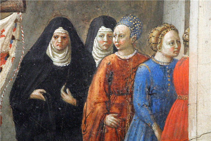 马萨乔(Masaccio)高清作品-按摩分娩下降desco da parto per una nobildonna fiorentina, 04