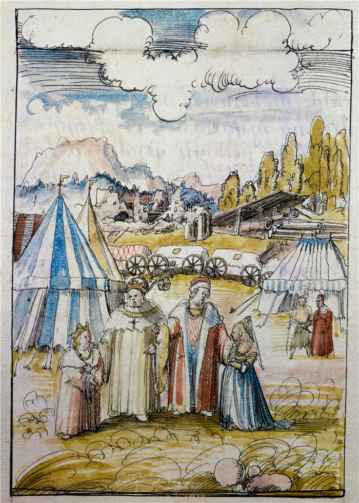 阿尔特多夫(Albrecht Altdorfer)高清作品-弗雷德里克三世与马克西米利安一世Historia Frederici III et Maximiliani I'