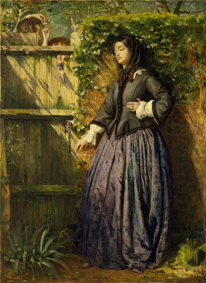 卡尔德隆( Philip Hermogenes Calderon)高清作品-破碎的誓言Broken Vows, 1857