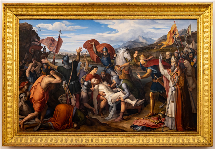 卡洛斯佛雷德(Julius Schnorr von Carolsfeld)作品-弗里德里希·巴巴罗萨之死