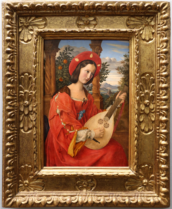 卡洛斯佛雷德(Julius Schnorr von Carolsfeld)作品-克拉拉·比安卡·冯·昆特clara bianca von quandt, 1820