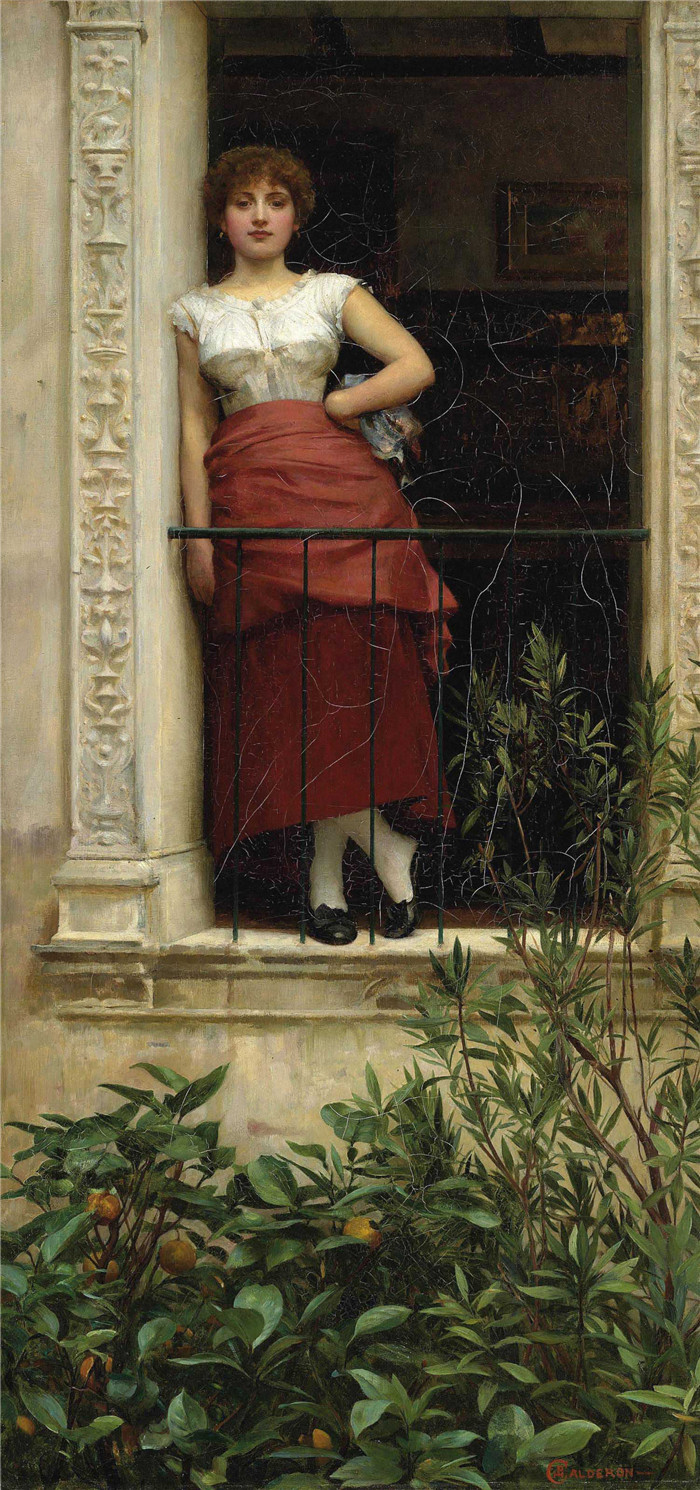 卡尔德隆( Philip Hermogenes Calderon)高清作品-普罗旺斯玫瑰A Rose of Provence