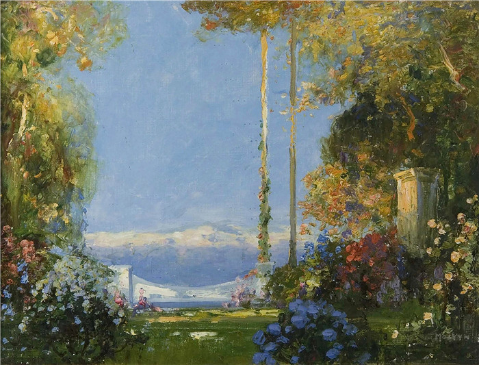 托马斯·埃德温·莫斯汀(Thomas Edwin Mostyn)作品-和平花园 Peace Garden