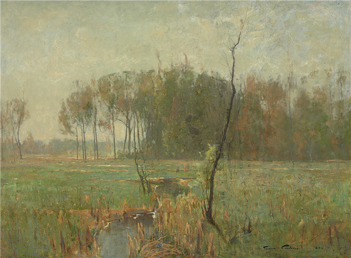 埃米尔·卡尔森(Emil Carlsen)高清作品-夏日薄雾Summer Mist, 1882