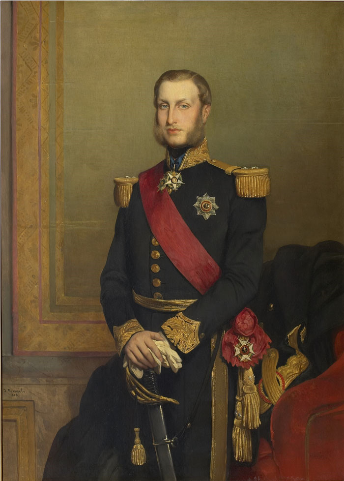 让-弗朗索瓦·波特尔(Jan - Francois Portaels)肖像油画-法兰德斯伯爵殿下肖像