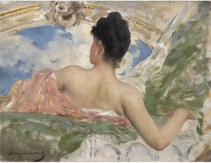 本杰明·康斯坦斯(Jean Joseph Benjamin Constant)-高清作品巴黎歌剧院天花板人物的女性