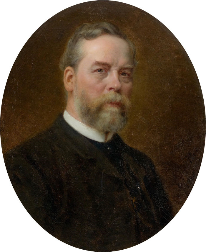 本杰明·沃蒂埃(Benjamin Vautier)高清作品-自画像Selbstportrat (1888)