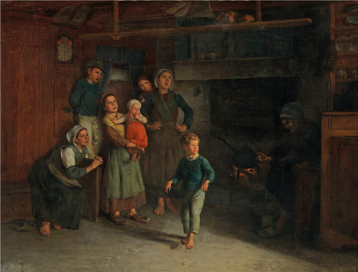 本杰明·沃蒂埃(Benjamin Vautier)高清作品-儿童Kinder 1874