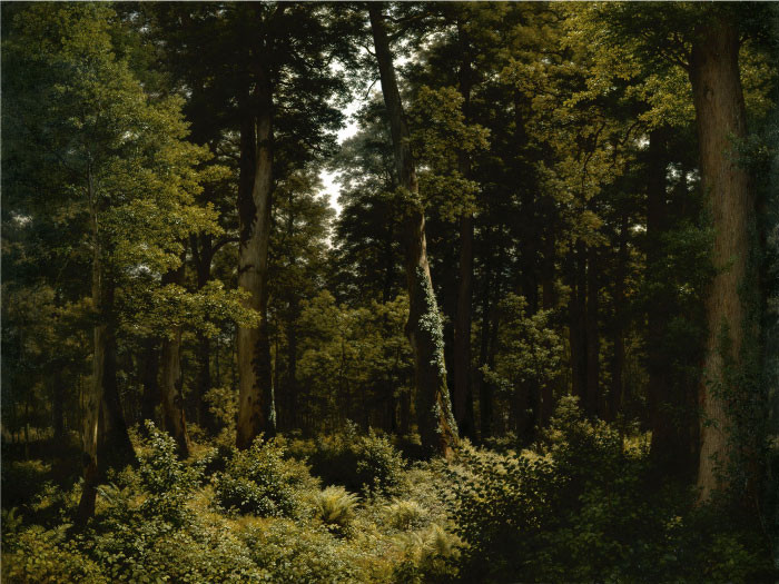 罗伯特·赞德(Robert Zund)风景油画-艾申瓦尔德