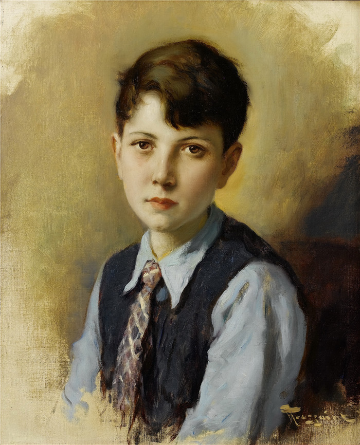 弗尔南德·图森特(Fernand Toussaint) 高清作品-一个男孩的搬运