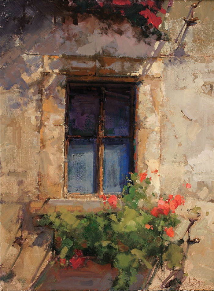 凯瑟琳·西塔斯（Kathryn Stats）风景油画-023