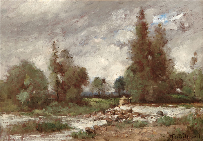 特鲁伊贝尔(Paul Désiré Trouillebert)高清作品 -大坝The Dam