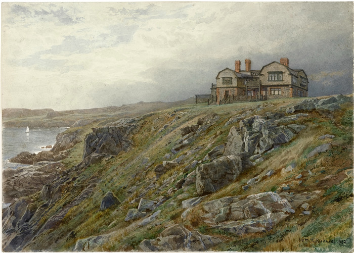 威廉·特罗斯特·理查兹(William Trost Richards)作品-格雷利夫Graycliff 1882