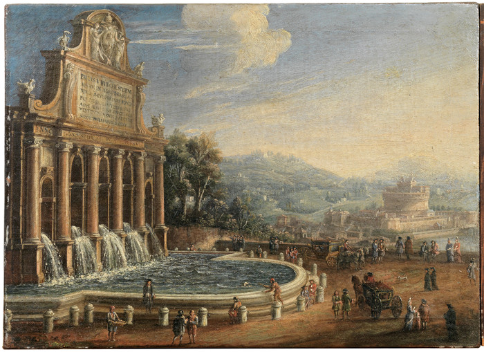 加斯帕·凡·维特尔(Gaspar van Wittel)-罗马阿夸保拉喷泉