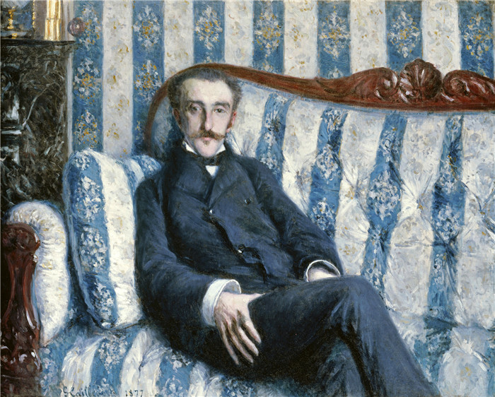 古斯塔夫·卡耶博特(Gustave Caillebotte)作品-R先生肖像 1877年