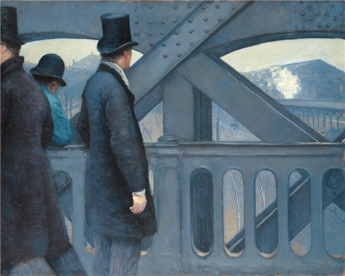 古斯塔夫·卡耶博特(Gustave Caillebotte)作品-欧洲桥 1876-1877年