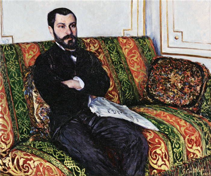 古斯塔夫·卡耶博特(Gustave Caillebotte)作品-理查德·加洛肖像 1881年
