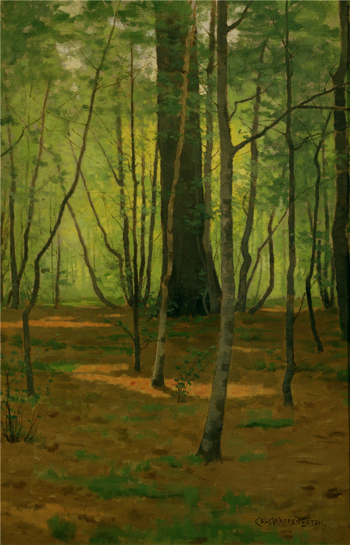 查尔斯·沃伦·伊顿 (Charles Warren Eaton)作品-森林格伦Forest Glenn, 1900