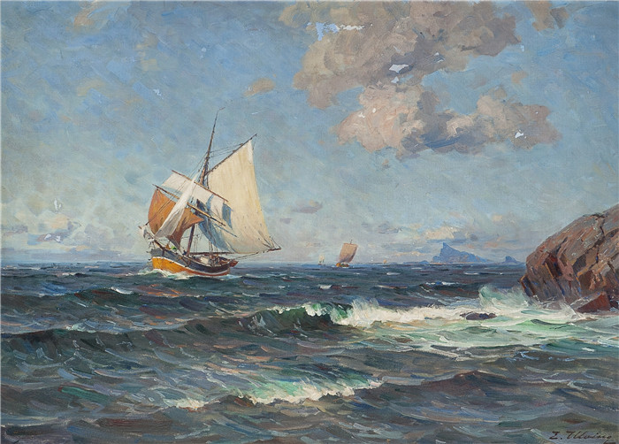 埃文·优宁（Even Ulving）油画-弗拉·诺德兰Fra Nordland