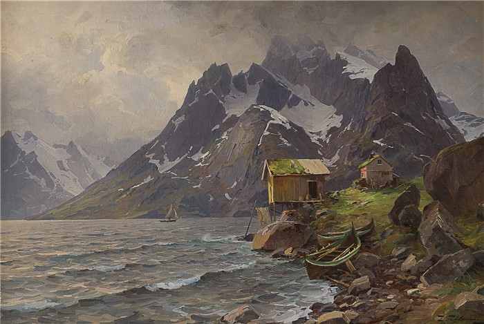 埃文·优宁（Even Ulving）油画-来自罗弗敦（2）From Lofoten (2)