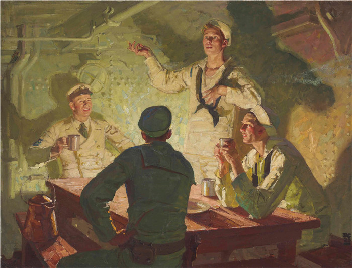 迪恩·康威尔（Dean Cornwell）作品-象牙的奇迹 the wonders of ivory023647