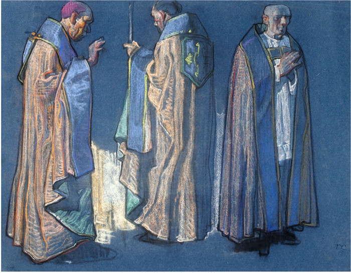 迪恩·康威尔(Dean Cornwell)作品-宗教人物研究