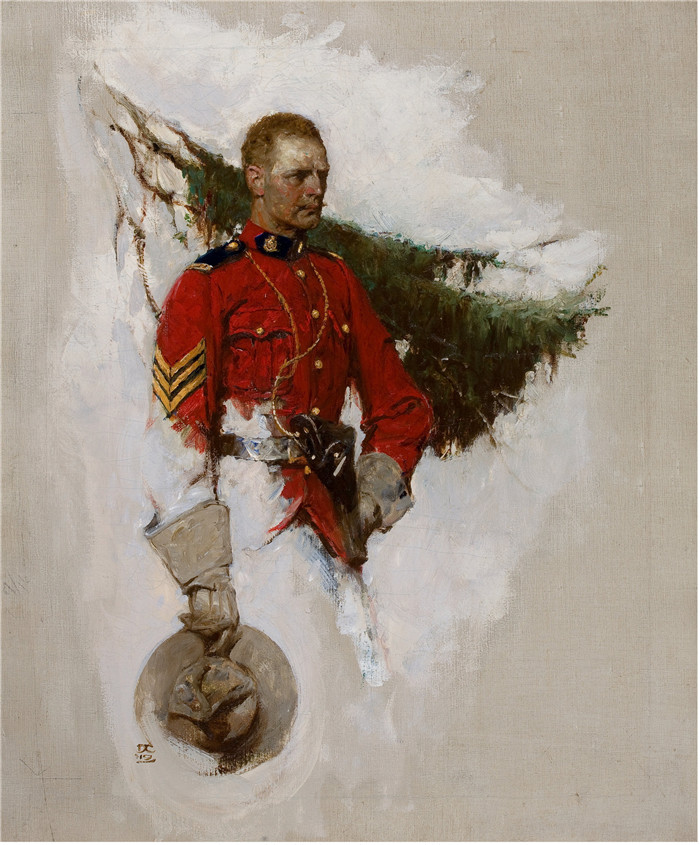 迪恩·康威尔（Dean Cornwell）作品-加拿大骑警