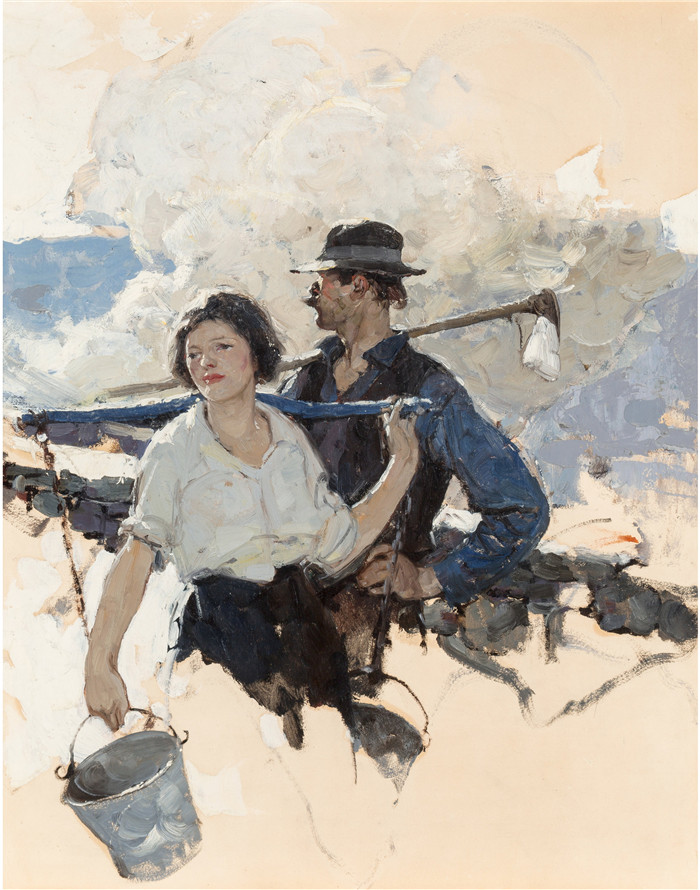 迪恩·康威尔(Dean Cornwell)作品-农业夫妇