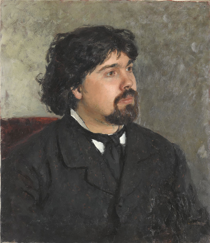 列宾（Ilya Repin）高清作品-Surikov的肖像