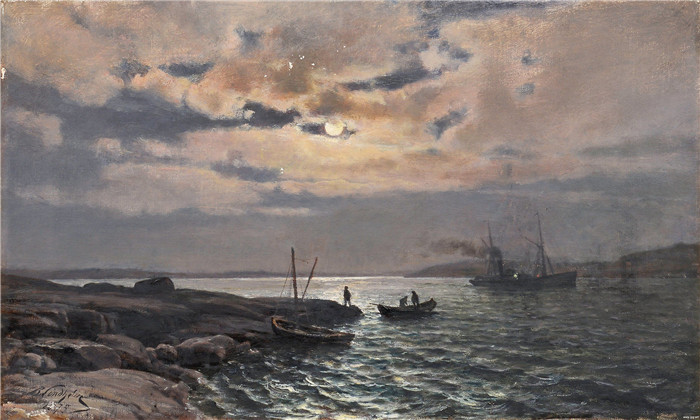 哈尔马·芒斯特耶尔姆(Hjalmar Munsterhjelm)油画-马格努斯Magnus