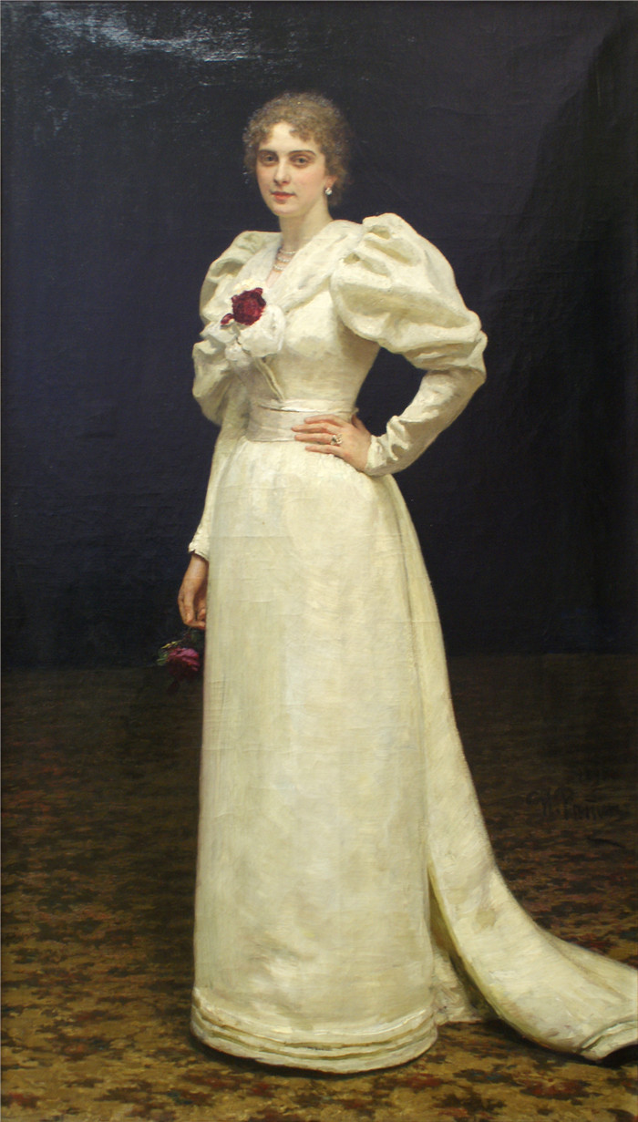 列宾（Ilya Repin）高清作品-肖像Партрэт Л. П. Штейнгель