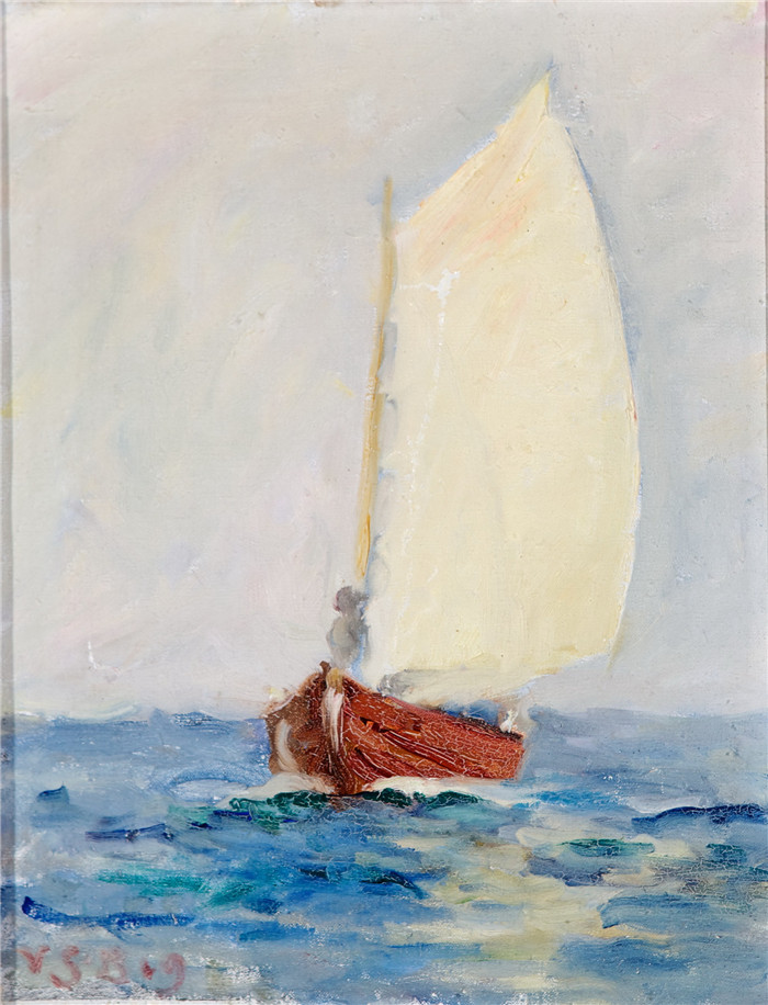 布罗费尔特(Venny Soldan-Brofeldt)作品-帆船 Sailing
