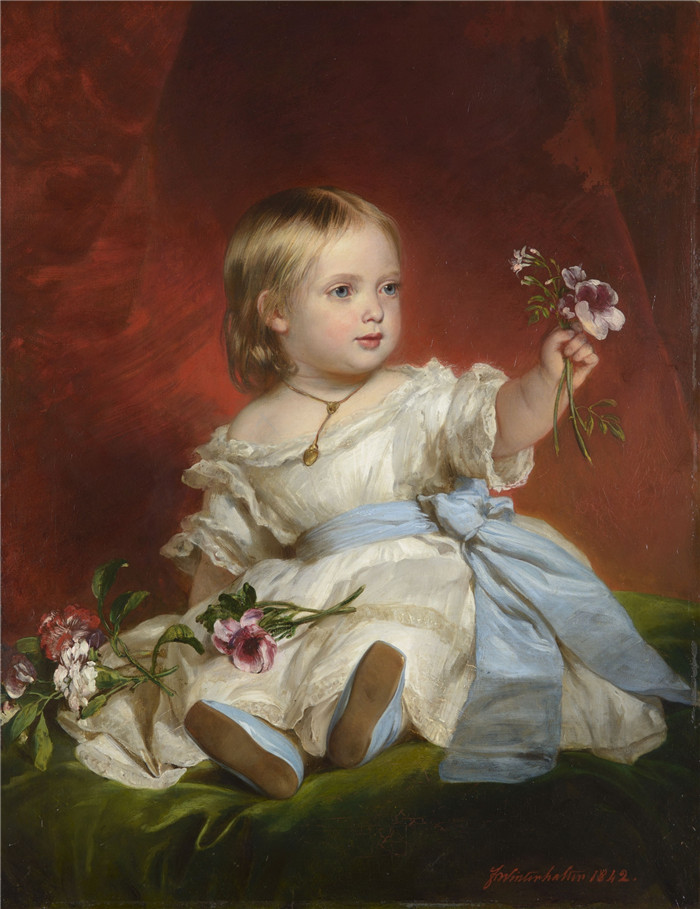 《Victoria, Princess Royal》弗朗兹·萨维尔·温特豪德（Franz Xaver Winterhalter）作品, 1842年