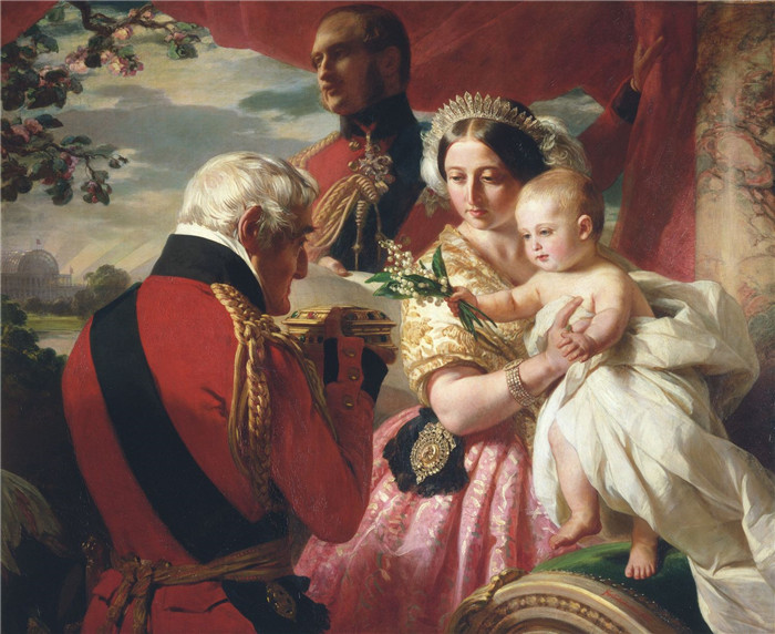 弗朗兹·萨维尔·温特豪德(Franz Xaver Winterhalter)作品-5月1日,1 of May, 1851