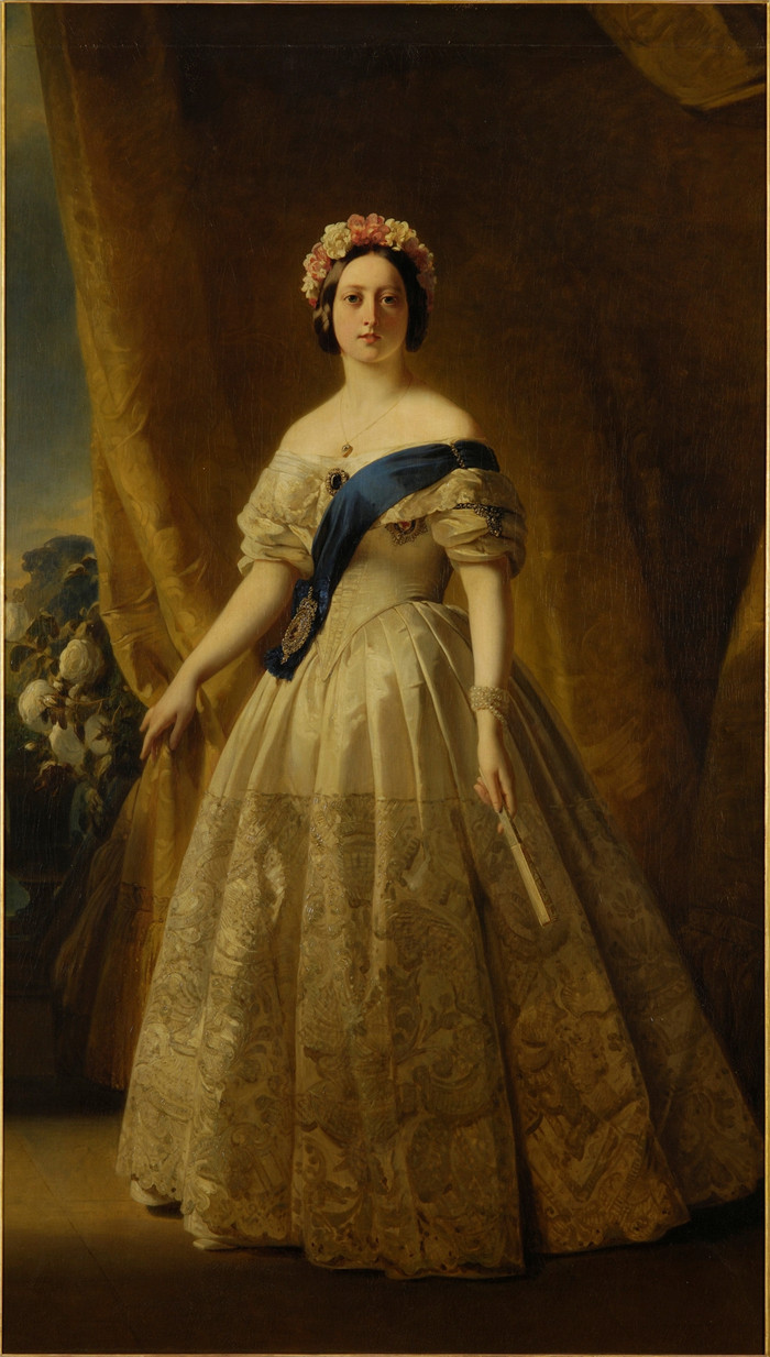 《Victoria of the United Kingdom》弗朗兹·萨维尔·温特豪德（Franz Xaver Winterhalter）作品